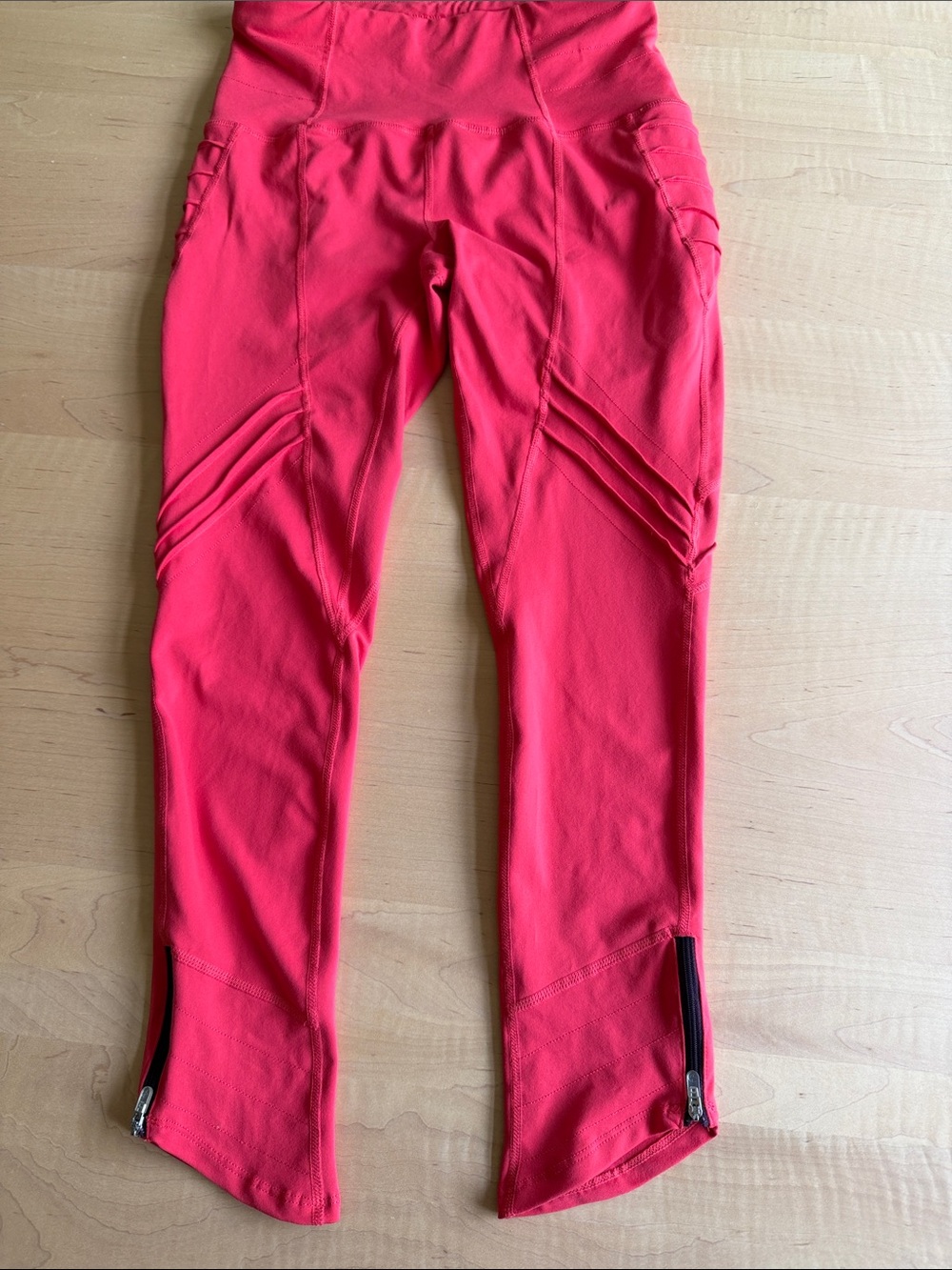 OISELLE Ankle Zip High Waisted Leggings Run